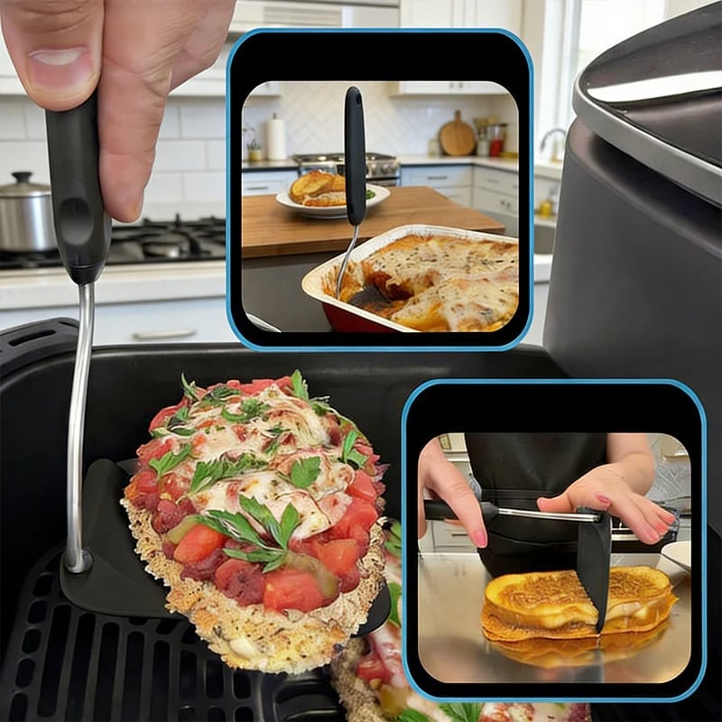 Interchangeable spatula blades for different cooking tasks