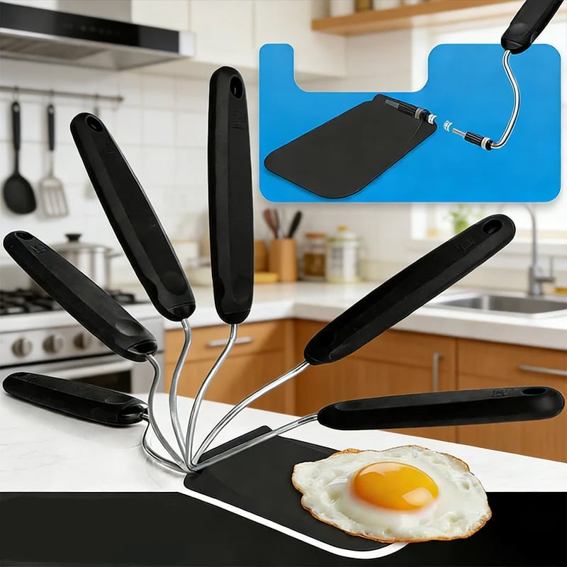 PPSU spatula blade lifting food from a pan